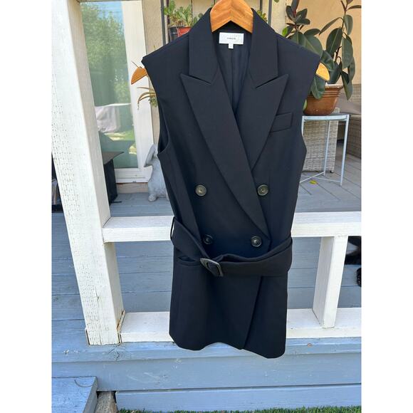 Vince tailored black blazer vest size small - Picture 6 of 9